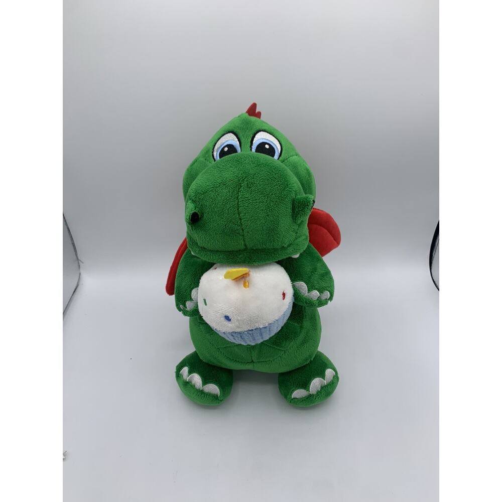 Legoland Plush Ollie the Dragon Cupcake Birthday Candle 12" Green Stuff Animal✨